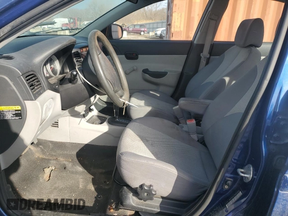 2010 Hyundai Accent GLS with VIN KMHCN4AC7AU453990, listed as a Copart auction lot 46667245 with 69,202 mi miles and Salvage Title. Bid and sale history available at carsss.com. Image 7.