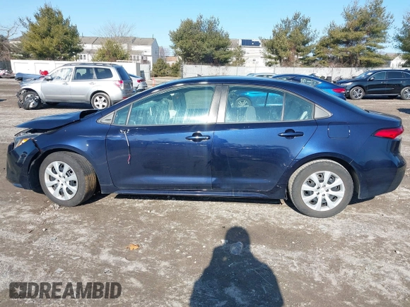 2020 Toyota Corolla LE with VIN 5YFEPRAE7LP007229, listed as a IAAI auction lot 41482001 with 63,705 mi miles. Bid and sale history available at carsss.com. Image 14.