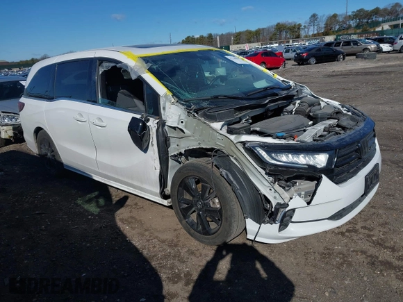 2024 Honda Odyssey Sport with VIN 5FNRL6H78RB005741, listed as a IAAI auction lot 41730895 with 99,392 mi miles and . Bid and sale history available at DreamBid. Image 1.