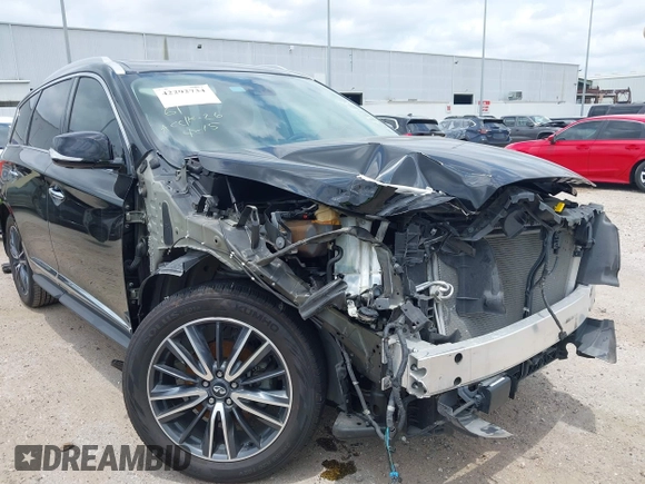 2020 Infiniti QX60 Pure with VIN 5N1DL0MM3LC524411, listed as a IAAI auction lot 42292734 with 51,221 mi miles and . Bid and sale history available at DreamBid. Image 6.
