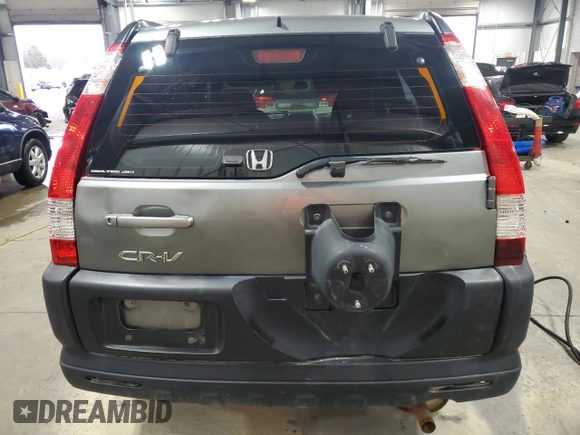 2006 Honda CR-V LX with VIN SHSRD78596U408813, listed as a Copart auction lot 52635315 with 176,933 mi miles and Salvage Title. Bid and sale history available at carsss.com. Image 6.