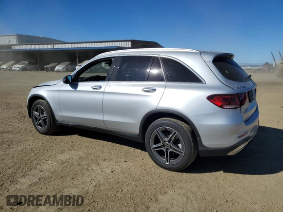 2020 Mercedes-Benz GLC with VIN WDC0G8EB4LF733748, listed as a Copart auction lot 47887585 with 56,787 mi miles and Salvage Title. Bid and sale history available at carsss.com. Image 2.