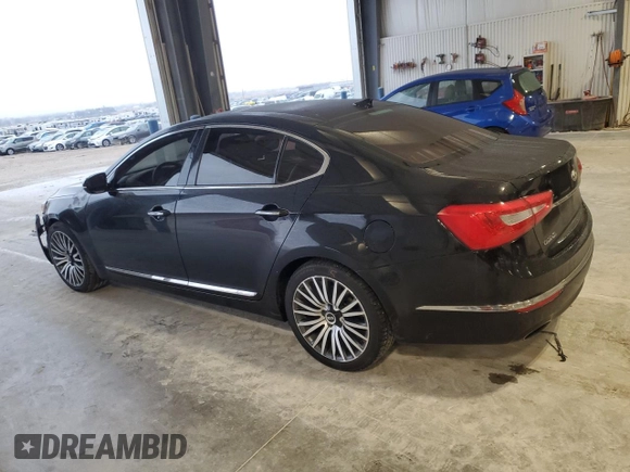 2014 Kia Cadenza Premium with VIN KNALN4D72E5128132, listed as a Copart auction lot 86681784 with 90,950 mi miles and Salvage Title. Bid and sale history available at carsss.com. Image 2.
