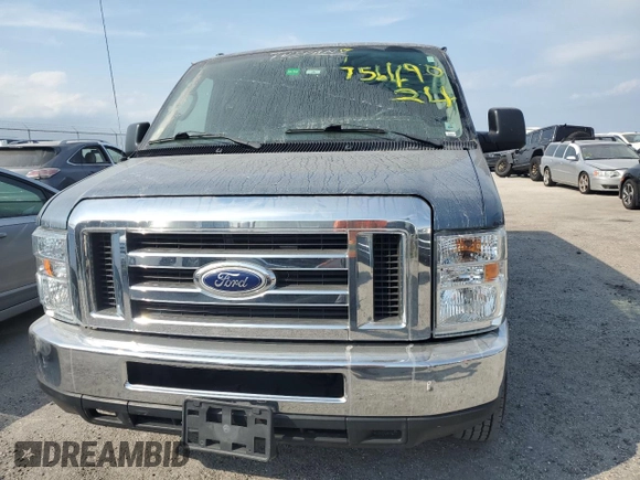 2014 Ford Econoline Cargo Commercial with VIN 1FTNE1EL7EDA55965, listed as a Copart auction lot 75649024 with Not Provided miles and Salvage Title. Bid and sale history available at carsss.com. Image 5.