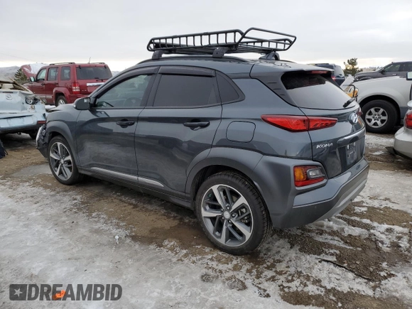 2020 Hyundai Kona Ultimate with VIN KM8K5CA50LU492060, listed as a Copart auction lot 71581672 with 25,568 mi miles. Bid and sale history available at carsss.com. Image 2.