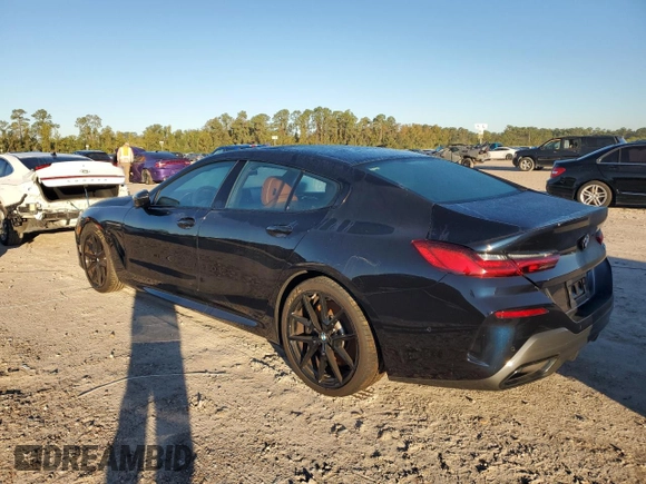 2024 BMW 8 Series 840i with VIN WBAGV2C03RCN18605, listed as a Copart auction lot 81984784 with 0 mi miles and Salvage Title. Bid and sale history available at carsss.com. Image 2.