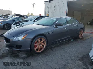 2016 Maserati Quattroporte S with VIN ZAM56RPA3G1188603, listed as a Copart auction lot 74279414 with 47,064 mi miles and Salvage Title. Bid and sale history available at carsss.com. Image 1.