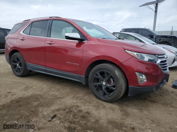 2018 Chevrolet Equinox Premier with VIN 2GNAXMEV3J6261540, listed as a Copart auction lot 50019515 with 76,519 mi miles and Salvage Title. Bid and sale history available at carsss.com. Image 4.