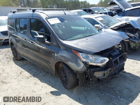 2019 Ford Transit Connect XLT z VIN NM0GE9F25K1426807, wystawiony jako IAAI lot #41877730 z przebiegiem 85 305 mil mil oraz . Historia ofert i sprzedaży dostępna na DreamBid. Obrazek 1.