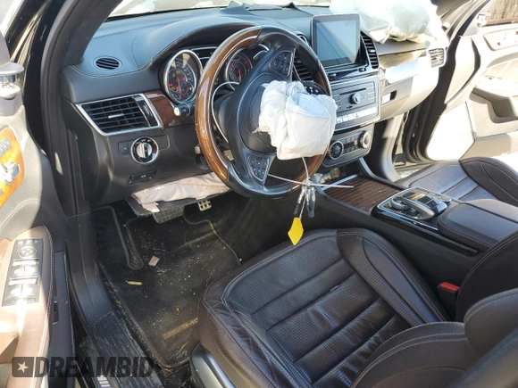 2017 Mercedes-Benz GLS with VIN 4JGDF7FE8HA885805, listed as a Copart auction lot 75594054 with 102,551 mi miles and Salvage Title. Bid and sale history available at carsss.com. Image 8.