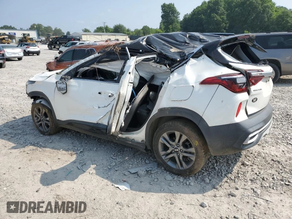 2021 Kia Seltos S with VIN KNDEU2AA8M7044421, listed as a Copart auction lot 59584605 with Not provided miles and Salvage title. Bid and sale history available at DreamBid. Image 2.