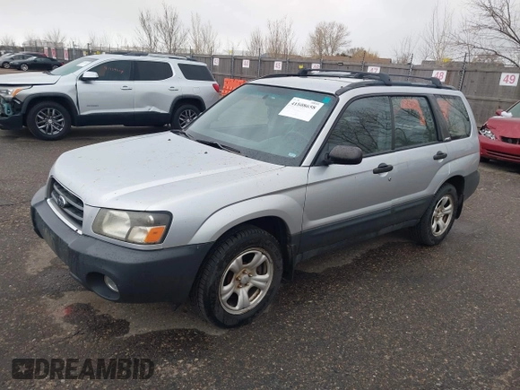 2003 Subaru Forester X with VIN JF1SG63633G728520, listed as a IAAI auction lot 41808658 with 104,084 mi miles. Bid and sale history available at carsss.com. Image 2.