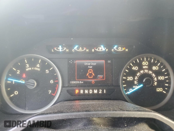 2016 Ford F-150 XL with VIN 1FTEW1CP8GKF31450, listed as a Copart auction lot 55445355 with 33,025 mi miles and Salvage title. Bid and sale history available at DreamBid. Image 9.