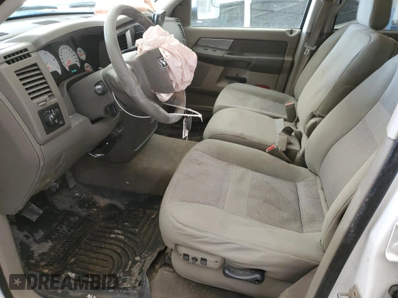 2008 Dodge 2500 SLT with VIN 3D7KS28A18G250839, listed as a Copart auction lot 46255255 with 107,405 mi miles and Salvage Title. Bid and sale history available at DreamBid. Image 7.