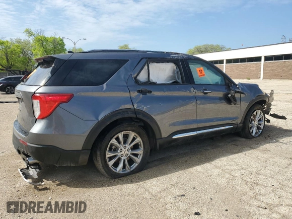 2024 Ford Explorer Limited z VIN 1FMSK7FH2RGA59947, wystawiony jako Copart lot #57084345 z przebiegiem 31 431 mil mil oraz Szkoda całkowita • Salvage title. Historia ofert i sprzedaży dostępna na DreamBid. Obrazek 3.