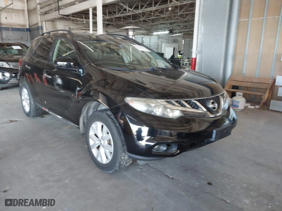 2011 Nissan Murano SV with VIN JN8AZ1MW3BW182876, listed as a IAAI auction lot 41627614 with 71,870 mi miles. Bid and sale history available at carsss.com. Image 1.