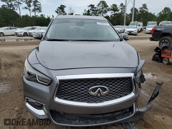 2020 Infiniti QX60 Luxe with VIN 5N1DL0MN1LC512623, listed as a Copart auction lot 57909145 with 35,243 mi miles and Salvage title. Bid and sale history available at DreamBid. Image 5.