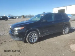 2014 Jeep Cherokee Sport with VIN 1C4PJLAB7EW279562, listed as a Copart auction lot 85054634 with 134,516 mi miles and Salvage Title. Bid and sale history available at DreamBid. Image 1.