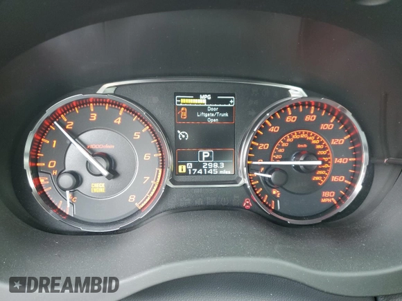 2017 Subaru WRX Premium with VIN JF1VA1E61H8811010, listed as a Copart auction lot 82431684 with 174,145 mi miles and Salvage title. Bid and sale history available at DreamBid. Image 9.