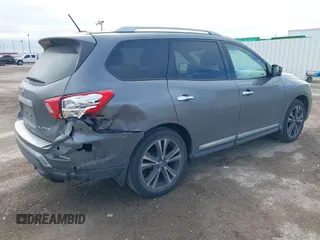 2018 Nissan Pathfinder SL with VIN 5N1DR2MN7JC678216, listed as a IAAI auction lot 41424767 with 94,139 mi miles. Bid and sale history available at carsss.com. Image 4.