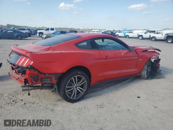 2015 Ford Mustang GT with VIN 1FA6P8CF4F5332710, listed as a Copart auction lot 48941175 with 14,321 mi miles and Salvage Title. Bid and sale history available at DreamBid. Image 3.
