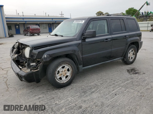 2008 Jeep Patriot Sport z VIN 1J8FT280X8D534394, wystawiony jako Copart lot #53935575 z przebiegiem 122 836 mil mil oraz Szkoda całkowita • Salvage title. Historia ofert i sprzedaży dostępna na DreamBid. Obrazek 1.