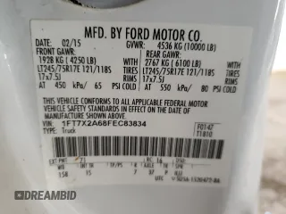 2015 Ford F-250 XLT с VIN 1FT7X2A68FEC83834, выставлен на аукционе Copart как лот 47985655 с пробегом 180 091 миль миль и Списание • Salvage title. История ставок и продаж доступна на DreamBid. Изображение 12.