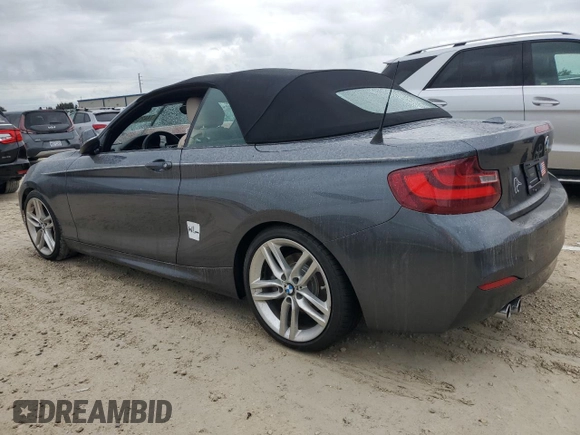 2017 BMW 2 Series 230i with VIN WBA2K9C37HV950557, listed as a Copart auction lot 74425264 with Not provided miles and Salvage title. Bid and sale history available at DreamBid. Image 2.