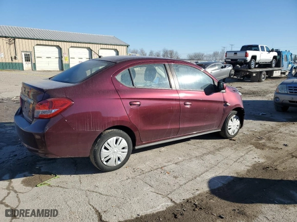 2020 Mitsubishi Mirage G4 ES with VIN ML32F3FJ0LHF13530, listed as a Copart auction lot 42459005 with 32,608 mi miles and Salvage Title. Bid and sale history available at carsss.com. Image 3.