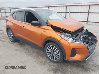 2023 Nissan Kicks SV with VIN 3N1CP5CV6PL518501, listed as a IAAI auction lot 42134873 with 33,958 mi miles and . Bid and sale history available at DreamBid. Image 1.