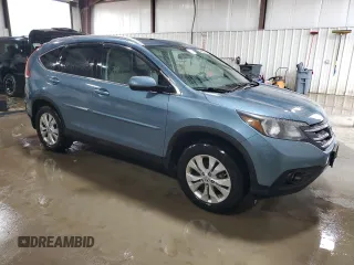 2013 Honda CR-V EX-L with VIN 5J6RM4H71DL033219, listed as a Copart auction lot 52602545 with 120,312 mi miles and Salvage Title. Bid and sale history available at carsss.com. Image 4.