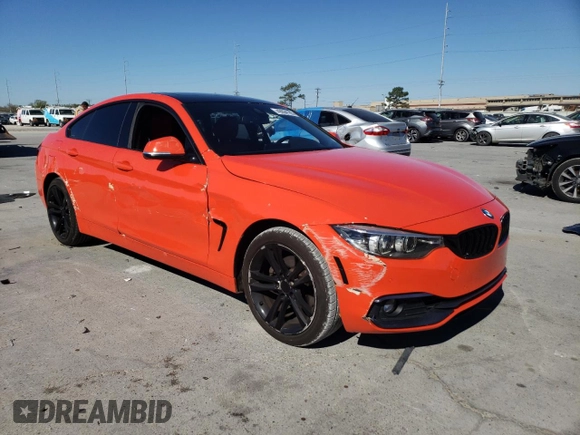 2018 BMW 4 Series 430i xDrive with VIN WBA4J3C5XJBG97156, listed as a Copart auction lot 49864185 with 125,227 mi miles and Salvage Title. Bid and sale history available at DreamBid. Image 4.