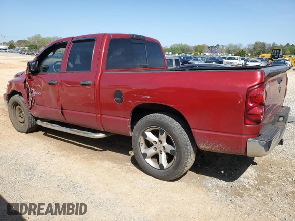 2007 Dodge 1500 SLT with VIN 1D7HA18P07S204969, listed as a Copart auction lot 51480485 with 222,376 mi miles and Salvage Title. Bid and sale history available at DreamBid. Image 2.