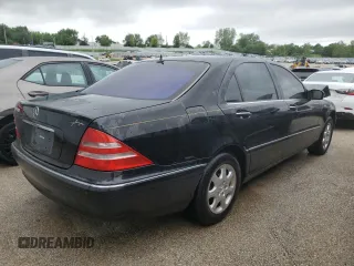 2001 Mercedes-Benz S-Class with VIN WDBNG70JX1A218220, listed as a Copart auction lot 53414154 with 64,171 mi miles and Salvage Title. Bid and sale history available at carsss.com. Image 3.