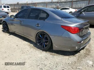2014 Infiniti Q50 Sport with VIN JN1BV7APXEM687358, listed as a Copart auction lot 52028215 with 109,855 mi miles and Salvage Title. Bid and sale history available at DreamBid. Image 2.