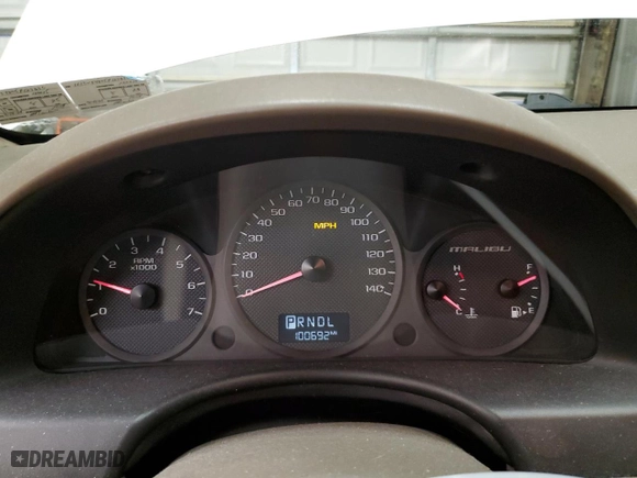 2005 Chevrolet Malibu LT with VIN 1G1ZU54805F127630, listed as a Copart auction lot 47535315 with 100,692 mi miles and Salvage Title. Bid and sale history available at carsss.com. Image 9.