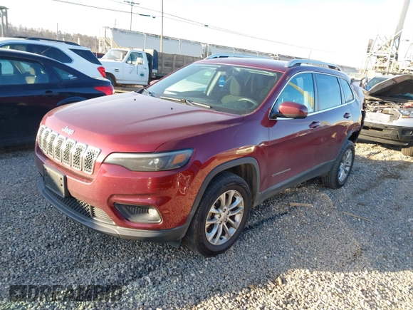 2019 Jeep Cherokee Latitude with VIN 1C4PJMCB1KD330788, listed as a IAAI auction lot 41162447 with 96,763 mi miles. Bid and sale history available at carsss.com. Image 17.