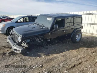 2019 Jeep Wrangler Unlimited Sahara with VIN 1C4HJXEN3KW561998, listed as a Copart auction lot 51282625 with 74,565 mi miles and Salvage title. Bid and sale history available at DreamBid. Image 1.