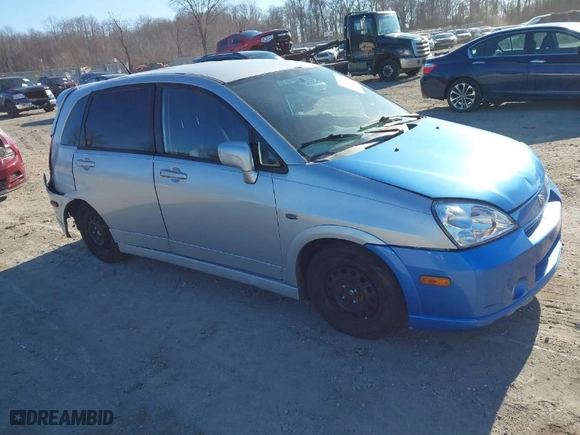 2004 Suzuki Aerio SX with VIN JS2RC61H345252846, listed as a IAAI auction lot 41326143 with 110,563 mi miles. Bid and sale history available at carsss.com. Image 1.
