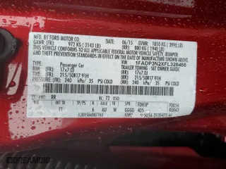 2015 Ford Focus Titanium with VIN 1FADP3N2XFL328466, listed as a Copart auction lot 43372935 with 81,189 mi miles and Salvage Title. Bid and sale history available at carsss.com. Image 12.