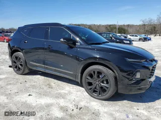 2022 Chevrolet Blazer RS with VIN 3GNKBERS5NS126978, listed as a Copart auction lot 45568815 with 74,810 mi miles and Salvage Title. Bid and sale history available at carsss.com. Image 4.