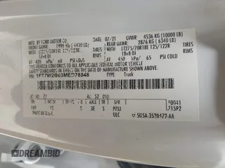 2021 Ford F-250 XL с VIN 1FT7W2B63MED78848, выставлен на аукционе IAAI как лот 42259810 с пробегом 127 552 миль миль и . История ставок и продаж доступна на DreamBid. Изображение 9.