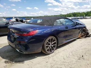 2022 BMW 8 Series 840i with VIN WBADZ2C09NCJ99129, listed as a Copart auction lot 58639014 with 26,194 mi miles and Salvage Title. Bid and sale history available at carsss.com. Image 3.