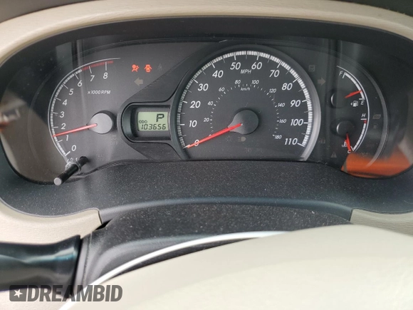 2012 Toyota Sienna LE AAS with VIN 5TDKK3DC5CS227808, listed as a Copart auction lot 57984515 with 103,656 mi miles and Salvage title. Bid and sale history available at DreamBid. Image 9.