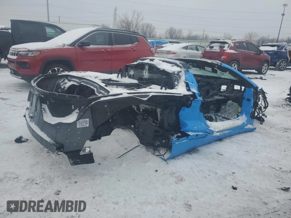 2024 Chevrolet Corvette 1LZ with VIN 1G1YD2D35R5609147, listed as a Copart auction lot 88939055 with Not Provided miles and Non Repairable. Bid and sale history available at DreamBid. Image 3.