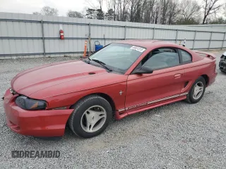 1997 Ford Mustang with VIN 1FALP4040VF152793, listed as a Copart auction lot 48961315 with 200,942 mi miles and Salvage Title. Bid and sale history available at carsss.com. Image 1.