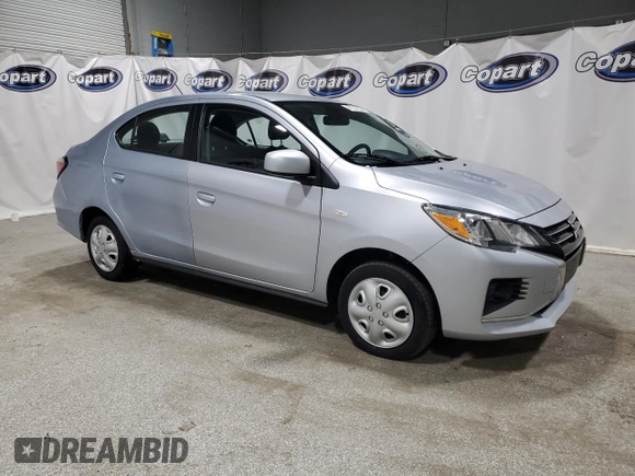 2024 Mitsubishi Mirage G4 ES with VIN ML32FUFJ8RHF03410, listed as a Copart auction lot 53485475 with 34,506 mi miles and Clean Title. Bid and sale history available at carsss.com. Image 4.