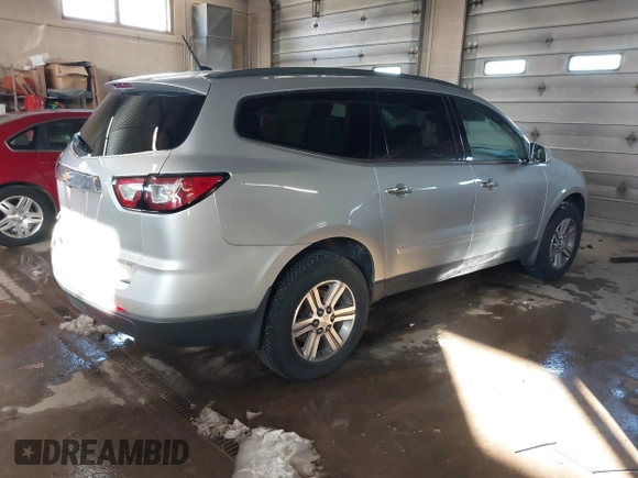 2015 Chevrolet Traverse LT with VIN 1GNKVHKD3FJ290821, listed as a IAAI auction lot 41496009 with 191,694 mi miles and . Bid and sale history available at DreamBid. Image 4.
