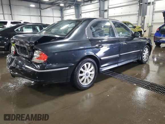 2004 Hyundai Sonata GLS with VIN KMHWF35H74A065531, listed as a Copart auction lot 58972164 with 96,352 mi miles and Salvage Title. Bid and sale history available at carsss.com. Image 3.