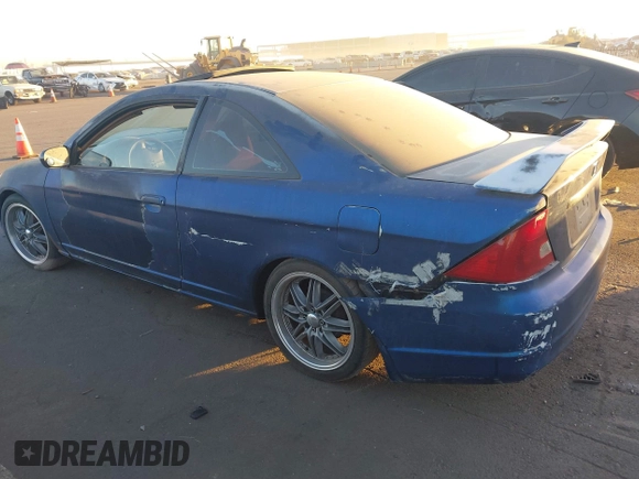 2003 Honda Civic EX with VIN 1HGEM21983L017166, listed as a IAAI auction lot 41360644 with 161,089 mi miles. Bid and sale history available at carsss.com. Image 3.